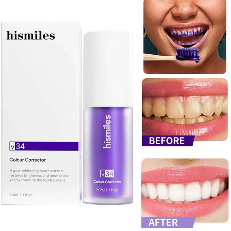 Hismile V34 Purple Whitening Toothpaste